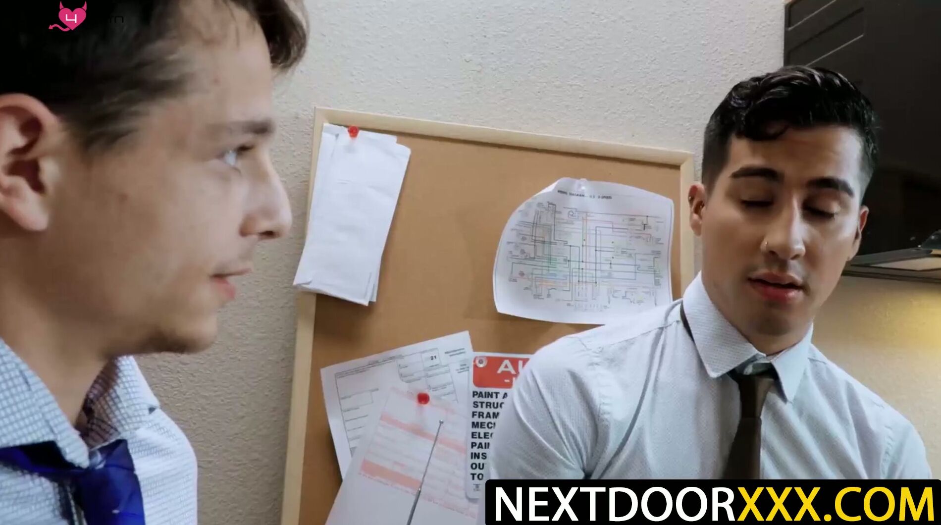 NextDoorXXX.com - Kian Kane swallows Kyle Wyncrest's load after deep anal