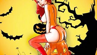 Halloween famous hentai