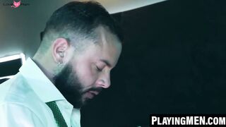 PlayingMen.com - Bearded hunk Sir Peter doggystyle ass pounds sexy Dani Robles