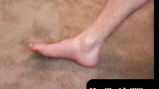 MenWorkinXXX.com - Old guy revels in jerking off his hairy big dick alone