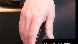 MenWorkinXXX.com - Old guy revels in jerking off his hairy big dick alone
