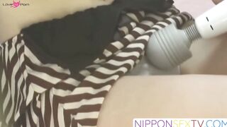 NipponSexTV.com - Japanese cutie uses vibrator on hidden camera