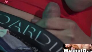 MachoIO.com - Young fit gay latino raw banged from behind after blowjob delight