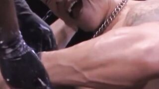 Marc and Lee turn their attention to Billy's ass, and they punch his amazing pink hol