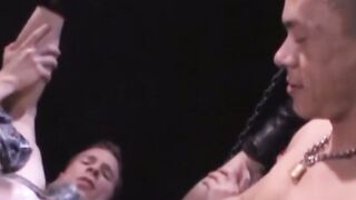 Marc and Lee turn their attention to Billy's ass, and they punch his amazing pink hol