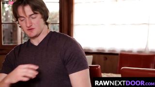 RawNextDoor.com - Young homo Nate Stone anally pounded with raw dick by Alex Grand