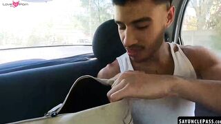 Leo Giok fucks his passenger Talex Madriz for sniffing his undies