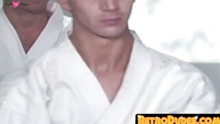 RetroDudes.com - Karate stud fucked raw then gets his body cum-showered