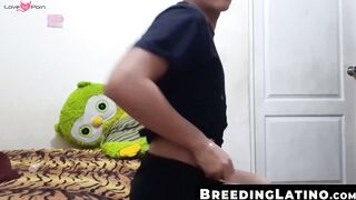 BreedingLatino.com - Horny Latin guy loves stroking his dick in solo masturbation