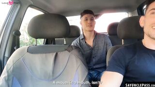 Ayun XXX gives his hot driver Matt Vi a deep and hard cock ride