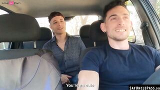 Ayun XXX gives his hot driver Matt Vi a deep and hard cock ride