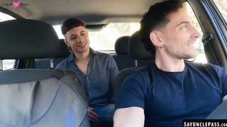 Ayun XXX gives his hot driver Matt Vi a deep and hard cock ride
