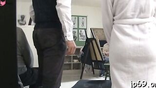 Startling lady Rion Nishikawa with great tits has a big twat