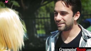 CreampiedTeenie.com - Once Bailey gets jealous she gets her pussy fucked hard to feel