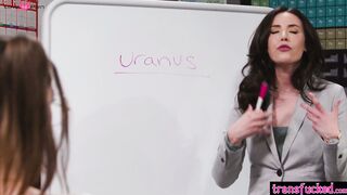 Shemale student banged sexy teacher
