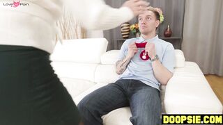 Young stud fucks granny and ebony nurse