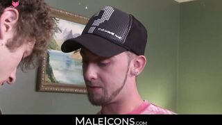MaleIcons.com - Twink's initiation first time anal with a hot hung jock
