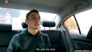 Uriel Simon pays Fer Froma with his ass and a blowjob for a ride