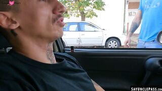 Milo Star gives his tight ass freely to his horny driver Crixxx Nie
