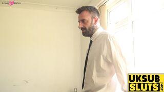 UKSubSluts.com - Inked submissive BBW's domination and rough handling