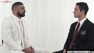 BoyMissionary.com - Young Mormon student dominates and fucks his daddy