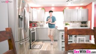 Stepbro pounds stealing redhead stepsis