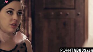 PornTaboos.com - Taboo sex between stepdad and his stepdaughter in their marital bed