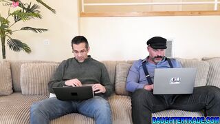 Stepdads stumble upon their stepdaughters work