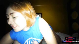 BBW Thai amateur 19 yo serves her tourist client with her