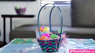 chinese 19 year old stepsister Lulu Chu plays easter bunny for her