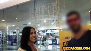 Vulgar hispanic with tanlines gets her butt rammed rough