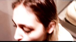 Adorable 18 yo suck dick inside changing room POV