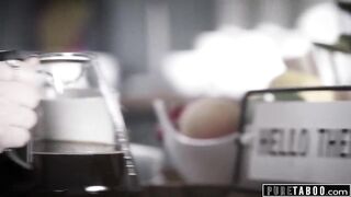 INNOCENT TABOO Lily Larimar Almost Caught Fucking into Outside Cafe