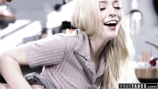 INNOCENT TABOO Lily Larimar Almost Caught Fucking into Outside Cafe