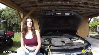 park that long Mack Truck inside this little garage