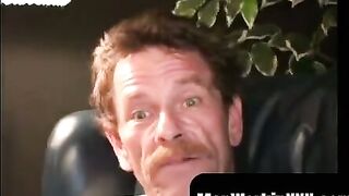 MenWorkinXXX.com - Experienced rod choker spanks his hairy cock and sprays cum solo