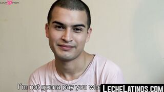 LecheLatinos.com - Newly turned gay Latino's POV blowjob and raw, facial fuck fest