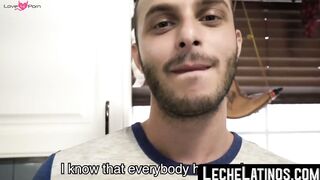 LecheLatinos.com - Latino dude's gay awakening with a seductive, intense anal session