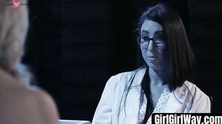 GirlGirlWay.com - Slutty whores teach each other to squirt in a wild threesome
