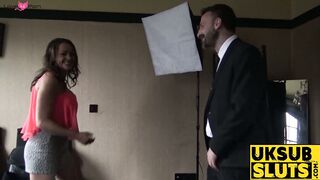 UKSubSluts.com - Vicki Powell's hard spanking delight and pleasure