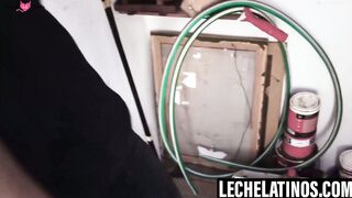 LecheLatinos.com - Sonny's horny mouth painted with my cum