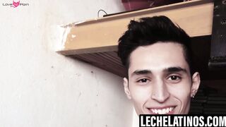 LecheLatinos.com - Sonny's horny mouth painted with my cum