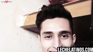 LecheLatinos.com - Sonny's horny mouth painted with my cum