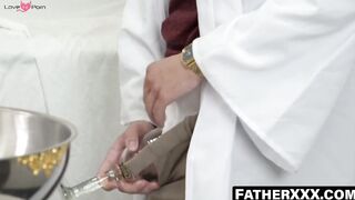 FatherXXX.com - Aspiring priests' sacred altar raw fuck discovery