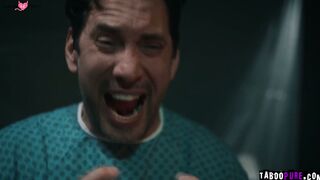 Patients threesome with the surgeon and nurse