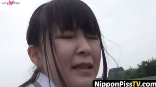 NipponPissTV.com - Japanese ladies recorded pissing with hidden voyeur cam outdoors