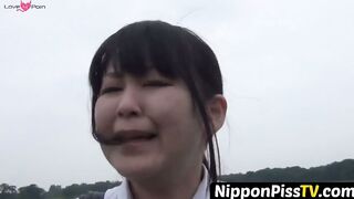 NipponPissTV.com - Japanese ladies recorded pissing with hidden voyeur cam outdoors
