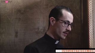 SayUncleNetwork.com - Post-blowjob bliss as religious twink gets barebacked hard