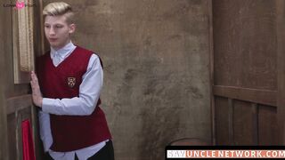SayUncleNetwork.com - Post-blowjob bliss as religious twink gets barebacked hard
