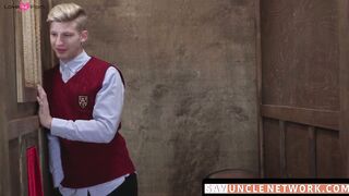 SayUncleNetwork.com - Post-blowjob bliss as religious twink gets barebacked hard